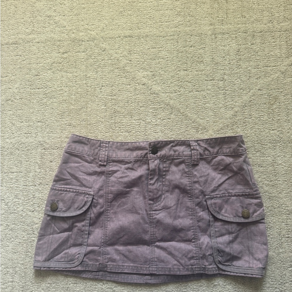 BDG Lavender Cargo Skirt